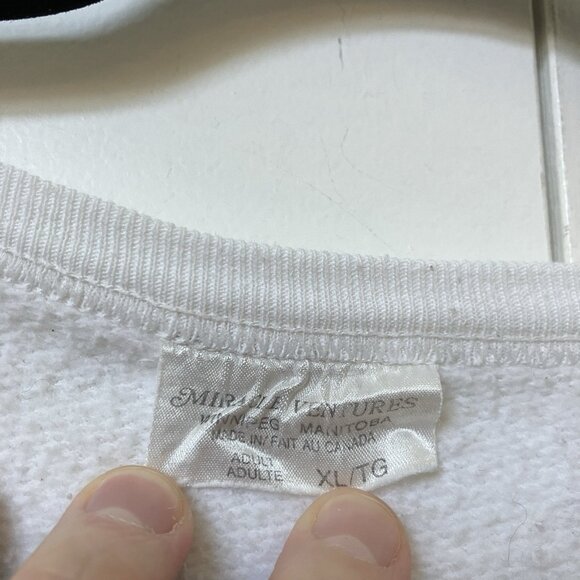 Vintage Miracle Ventures Sweatshirt Womens XL Novelty Funny Dont Do Mornings - Picture 5 of 11